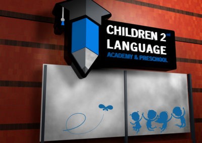 school sign children 2nd language