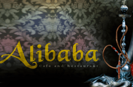 alibaba cafe and restaurant logo