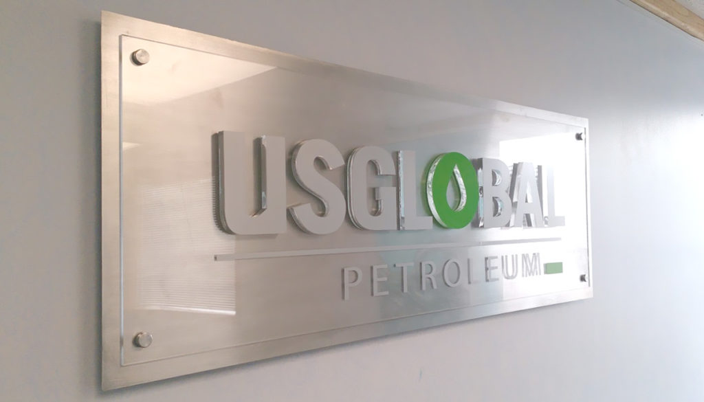US Global Petroleum office Sign